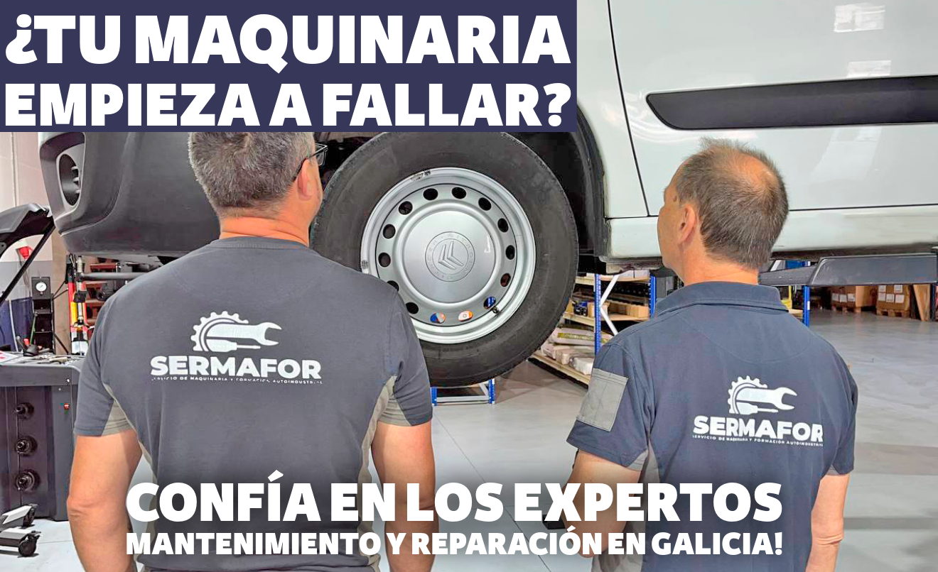 Mantenimiento y reparación de maquinaria para talleres e industria en toda Galicia